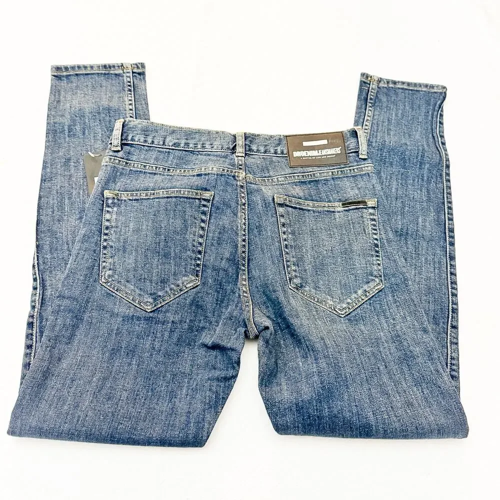 Dr. Denim Clark Button Fly Slim Fit Dark Wash Denim Jeans Size 29 NWT - Picture 5 of 8